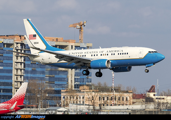 Bringing Rex Tillerson to Moscow on his 1st official visit as the United States Secretary of State Boeing C-40B