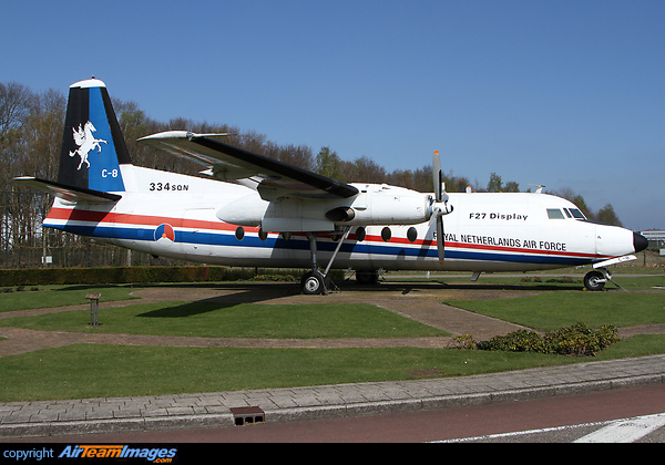 Gateguard of Eindhoven airbase. Marked as C-8 but it's the former C-12. Fokker F.27-300 Troopship