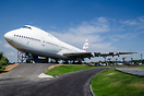 former Orient Thai Jumbo preserved in an airplane park in Korat in Nak...