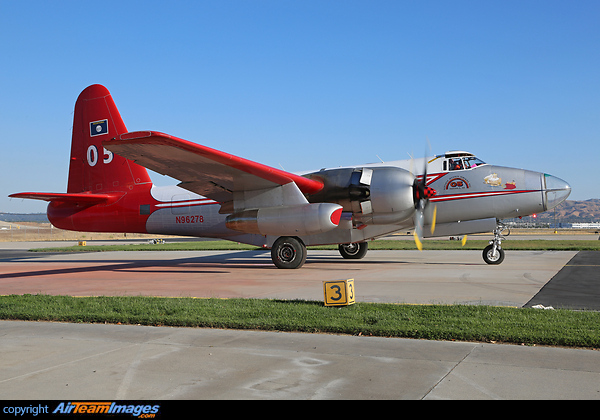 Tanker 05 - this Lockheed Neptune was built in 1953 and is still on fire fighting duties around western USA. However, 2017 will be the last season for the Neptune Aviation Services P-2 aircraft. Lockheed P-2 Neptune