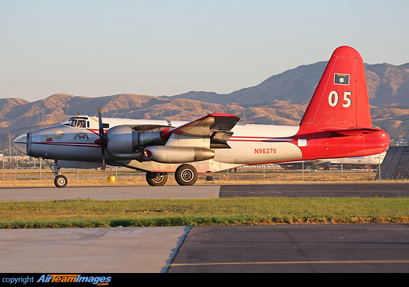 Tanker 05 - this Lockheed Neptune was built in 1953 and is still on fire fighting duties around western USA. However, 2017 will be the last season for the Neptune Aviation Services P-2 aircraft. Lockheed P-2 Neptune