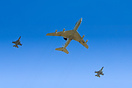 Flypast during the inauguration of the new NATO buildings in Brussels.