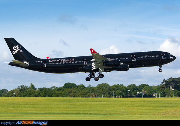 Operating a charter from Madrid for Spanish football fans attending the Champions League match in Cardiff Airbus A340-313