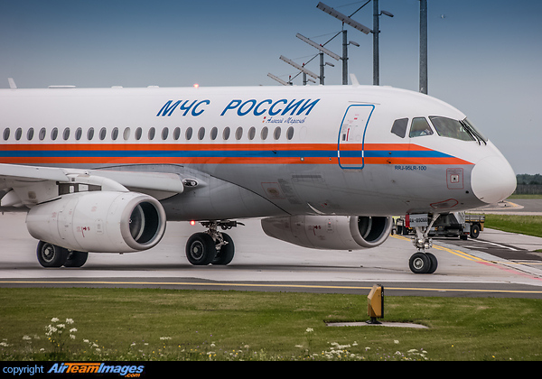 First visit of a Sukhoi Superjet 100 to Salzburg Sukhoi SuperJet 100-95B