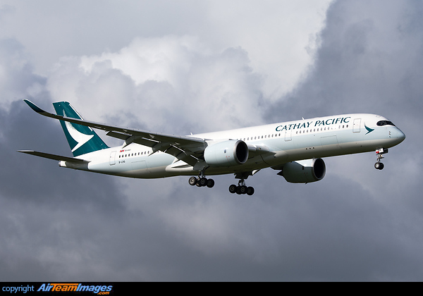 First visit on final for 23L. Airbus A350-941