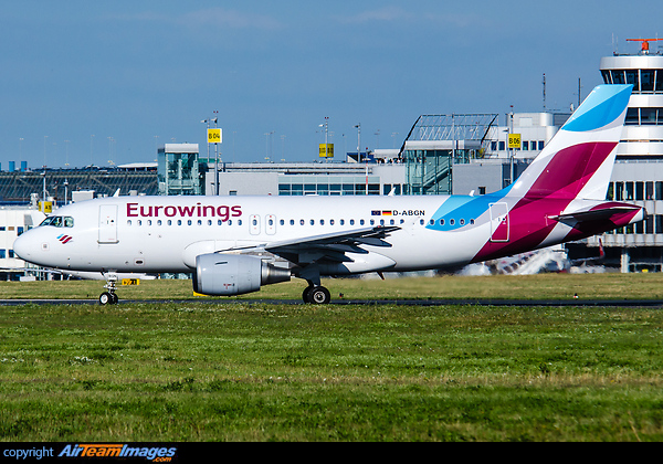 Eurowings operated by Air Berlin Airbus A319-112