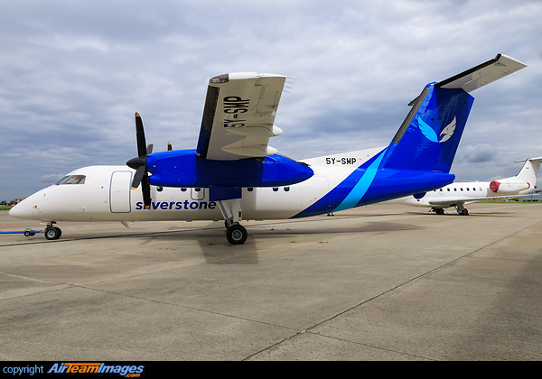 First Dash 8 for new Kenya airline Silverstone Air Services. Paintjob by MAAS Aviation Maastricht Bombardier Dash 8-102