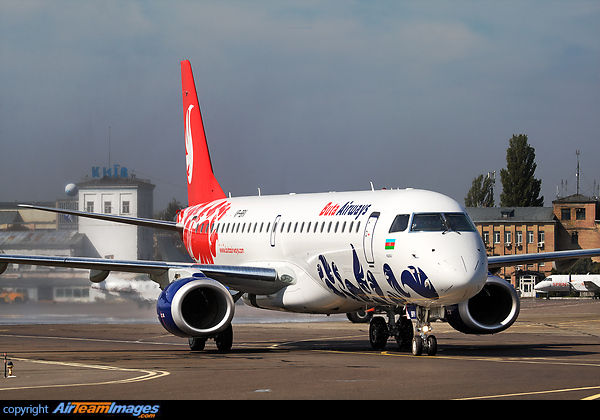 The first flight to Ukraine of the new Azerbaijanian operator Buta Airways Embraer ERJ-190LR