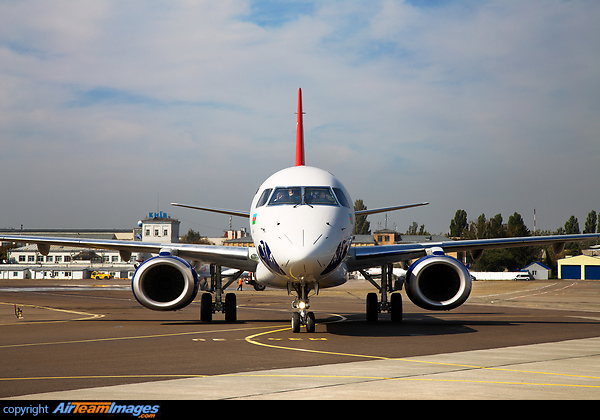 The first flight to Ukraine of the new Azerbaijanian operator Buta Airways Embraer ERJ-190LR