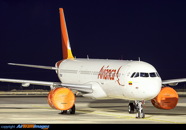 First A321 NEO for Avianca on delivery from Hamburg, making a technical stop at Tenerife. Airbus A321-253N