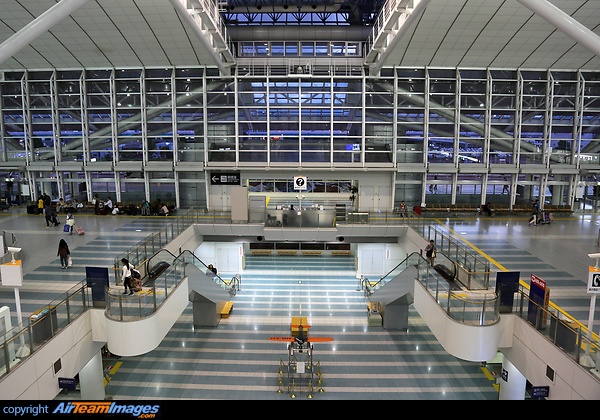 Fukuoka's International Terminal at night Fukuoka Airport