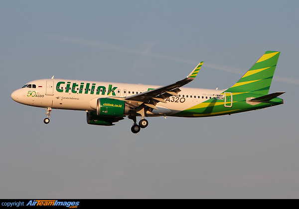 Special livery celebrating the 50th A320 for Citilink Airbus A320-251N