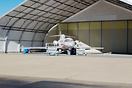 Stripping the aircraft before painting