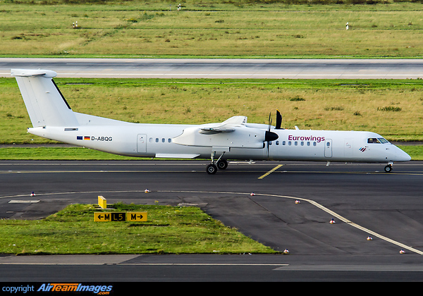 First Dash 8-400 for Eurowings operated by LGW. Former Air Berlin aircraft Bombardier Dash 8-402Q