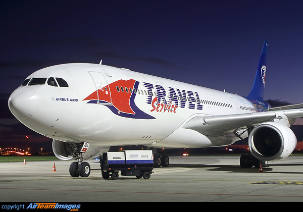 Travel Service leased this Airbus A330-200 from Air Transat for winter season. It will operate from Warsaw. Airbus A330-243