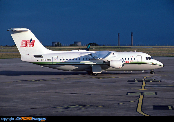 leased from MANX Airlines British Aerospace 146-200