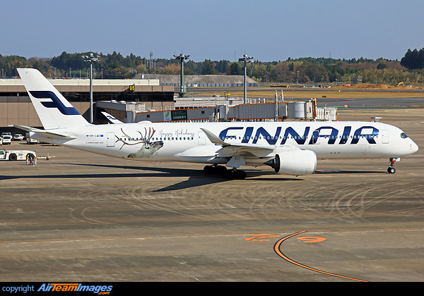 Santa's reindeer Happy Holidays Airbus A350-941