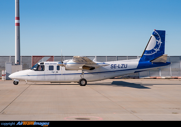 Taxi in after flight data testing of the navigation beacons and instrument landing system at the airport Rockwell 690A Turbo Commander