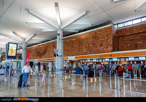 Terminal of Roland Garros Airport on Reunion island Roland Garros Airport