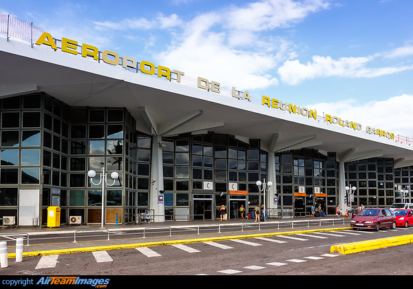 Terminal of Roland Garros Airport on Reunion island Roland Garros Airport