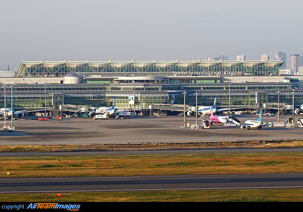 A panoramic of International Terminal Haneda Airport. Tokyo Haneda Airport