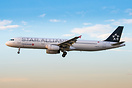 Painted in Star Alliance colours in January 2018.