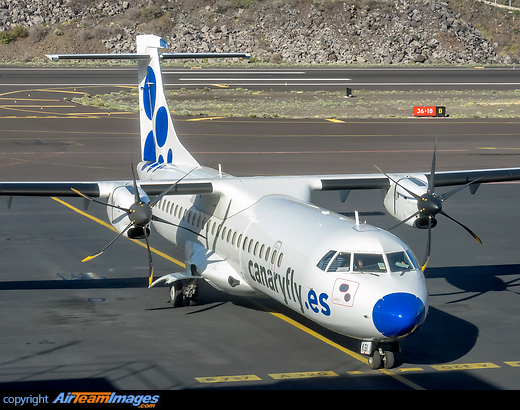 New airplane incorporated to the Canaryfly fleet, like the previous ex-Binter Canary 500 model aircraft. ATR 72-500