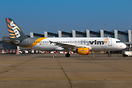 Operating in Thomas Cook colours with VLM markings.