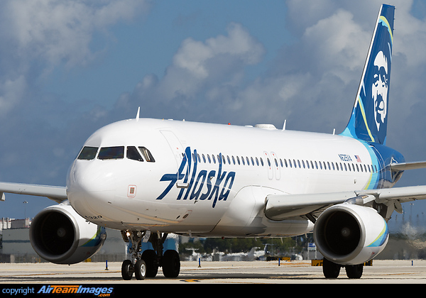 First Airbus for Alaska airlines. Airbus A320-214