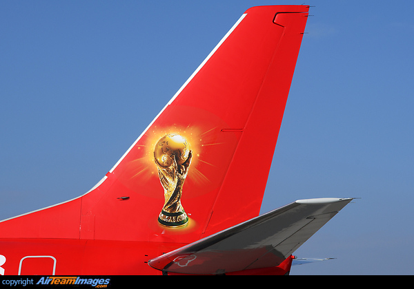 FIFA World Cup Trophy Tour 2018 Boeing 737-33A(QC)