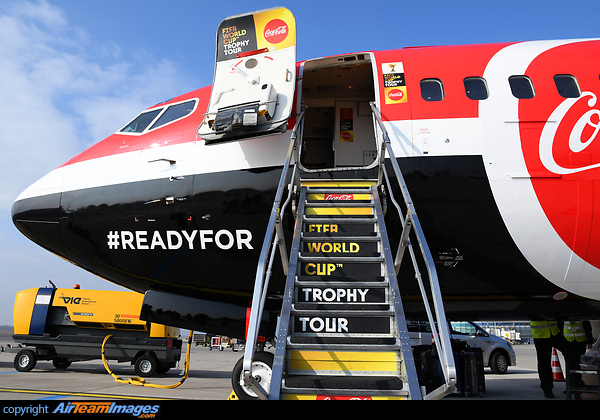 FIFA World Cup Trophy Tour 2018 Boeing 737-33A(QC)