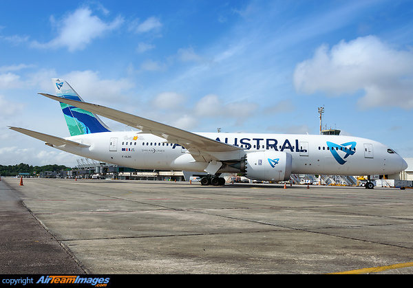 Air Austral visiting Belem bringing passengers to start a cruise through the Amazon Boeing 787-8 Dreamliner