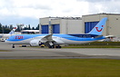 TUI Airlines' latest Boeing 787-9 Dreamliner G-TUIL returning to parki...