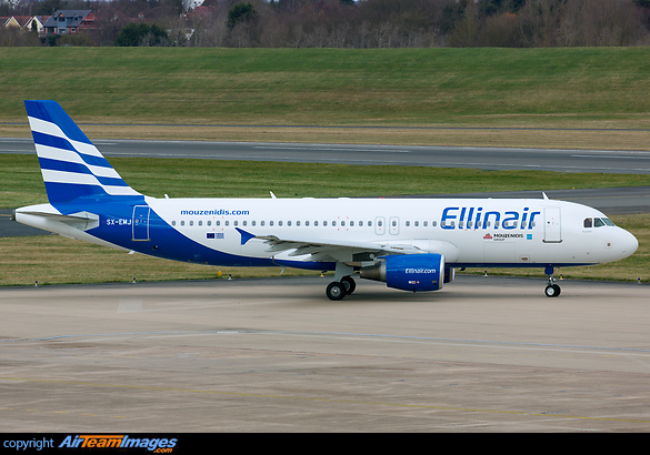 Ex- G-OZBX of Monarch, now has its Greek registration SX-EMJ and departed to Salonica, Greece Airbus A320-214