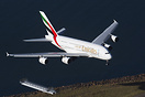 After traversing the vast Indian Ocean, this Emirates A380 is seconds ...