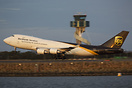 Each day, UPS' B747-400F departs Sydney just before the sun sets.