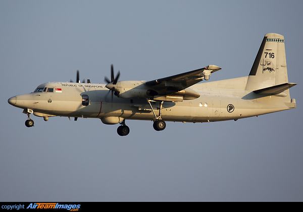 This is one of four F-50s configured for maritime patrol duties. Fokker 50