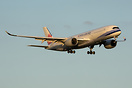 CI53 arriving from Brisbane in the evening light.