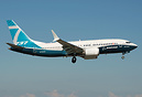 Boeing's first Boeing 737-7 MAX first visit to Paine field Everett