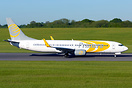 Primera Boeing 737-800, YL-PSH, operated the inaugural flight from Bir...