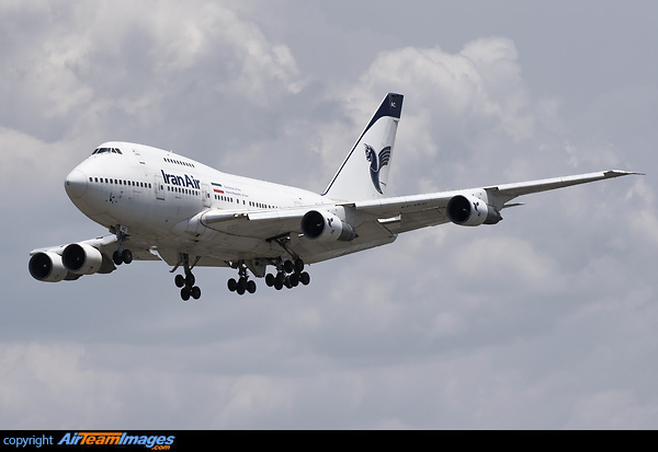 The last passenger flying Boeing 747-SP has positioned to Mehrabad Airport for storage Boeing 747SP-86