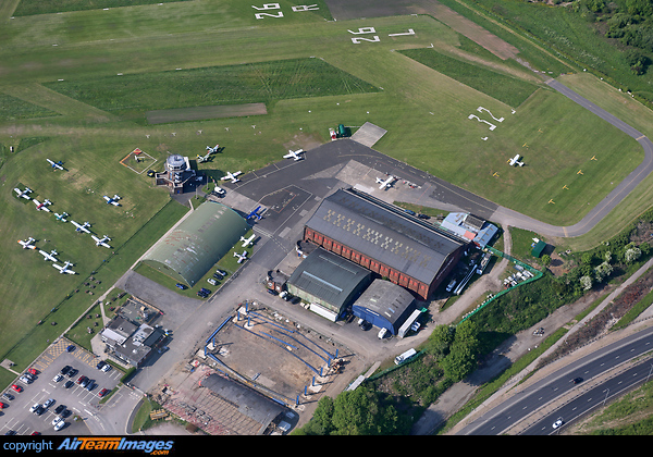 An aerial view of Manchester City Airport Manchester City Airport