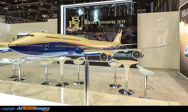 Boeing Business Jets display Boeing Business Jet 747 VIP