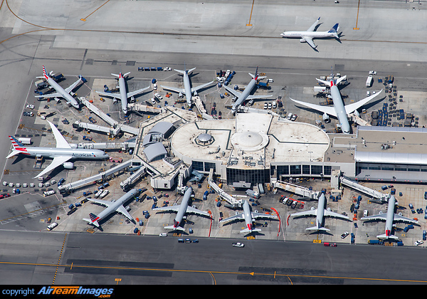 The American Airlines terminal Los Angeles Airport