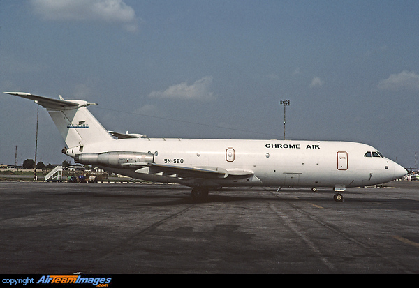 This was the only BAC-111 built as a freighter, BAC One-Eleven 487GK