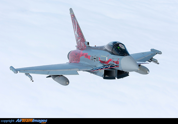 German Air Force Typhoon 30+90 in special "100 years Richthofen" colours. Eurofighter EF-2000 Typhoon