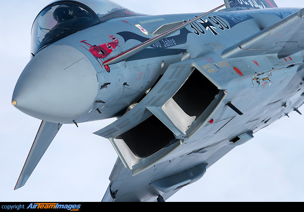 German Air Force Typhoon 30+90 in special "100 years Richthofen" colours. Eurofighter EF-2000 Typhoon
