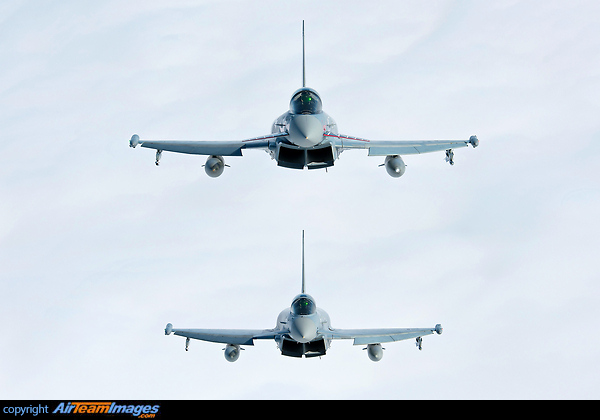 German Air Force Typhoon 30+90 an 30+33. Eurofighter EF-2000 Typhoon