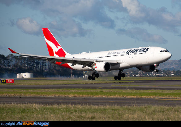 Touch down on 23L. Airbus A330-202