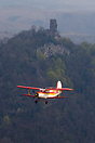 Antonov-2 Passing the ruins of the Windeck Castle